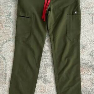 Figs Dark Olive Yola Scrub Pants